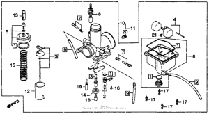 CR125R Карбюратор