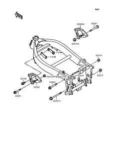 ZX400 Рама ,крепежные детали