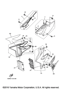 YZ125H2 Боковые обтекатели