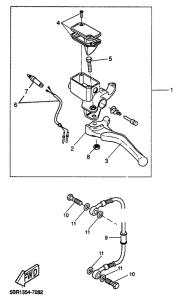 YQ50 Задний торм цилиндр