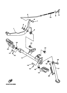 TTR90E Support & repose pied