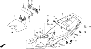 VFR750R Сиденье