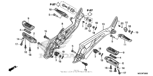 CB1100 (ABS) Подножки