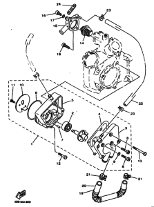 YP125E Водяная помпа