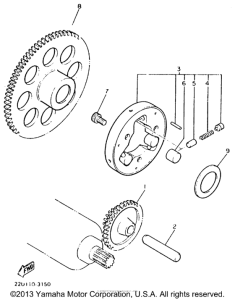 XV535E Stater clutch