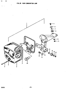 SB200 Задний комбинированный сигнал