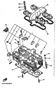 FJ1200 FJ1200A Головка цилиндров