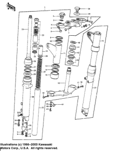 KH400 Вилка передней оси