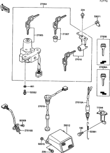 KR250 Замок зажигания