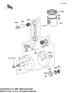 KDX80 Crankshaft / piston