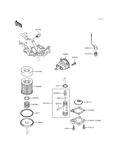 EL250 Насос масляный  / фильтр масляный