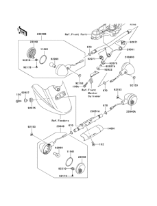 VN1600 Поворотники