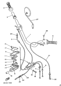 FS1 Steering handle. cable