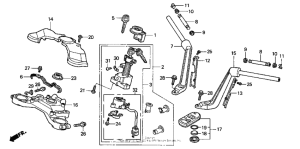 GL1800 Handlebar + top bridge