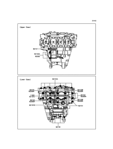 ZX1000 Болты крепления картера