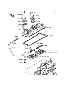 ZX600 Крышка головки цилиндров
