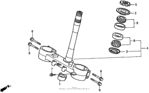CR125R Траверса нижняя