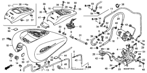 VTX1800F3 Топливный бак