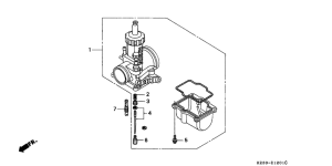 CR250R Карбюратор опционально kit