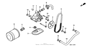 VT1100C3 Масляный насос