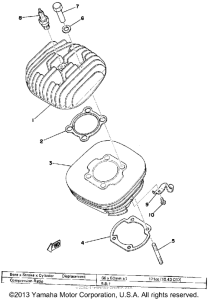 TY175B Cylinder head-cylinder