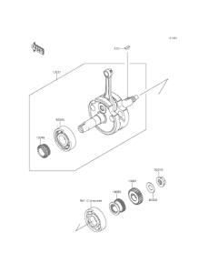 KLX125 クランクシャフト