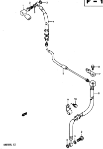 DR650 Передние тормозные трубки