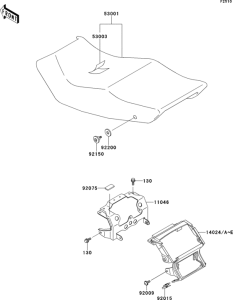 ZX500 Сиденье