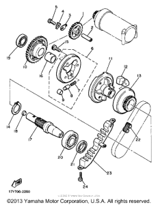 XJ900RK Муфта стартера