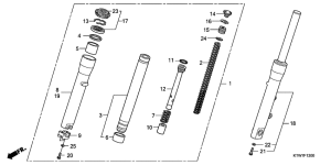 SH300 Вилка передней оси