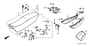 CG125 Seat / rear cowl