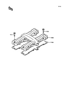 ZX400 Крышка головки цилиндров