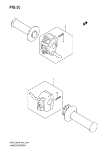 DR-Z250 Рулевой переключатель