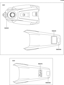 KX125 Лейбл предостережения