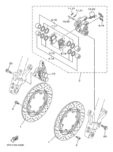 XV17PCR Передний суппорт