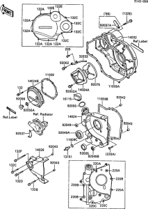 ZX1000 Крышки двигателя