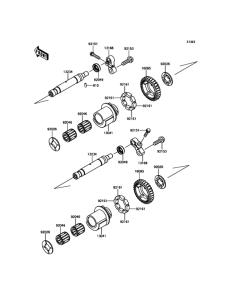 ZX1400 Валансирный вал