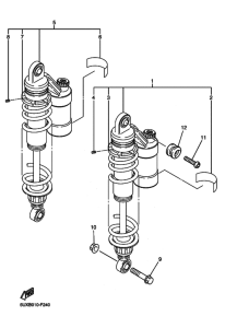 XJR1300C Задняя подвеска