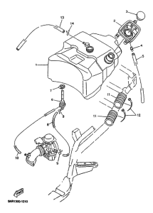 YP125D Топливный бак