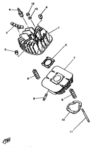 DT80 Cilindro, culata