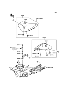 EX650 Сиденье