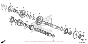 CRF50F Трансмиссия