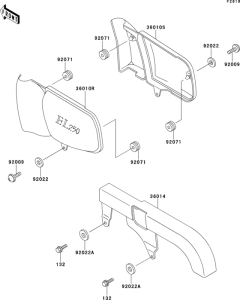 EL250 Боковые обтекатели