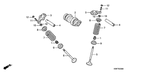 CBF125M Распред вал / клапана