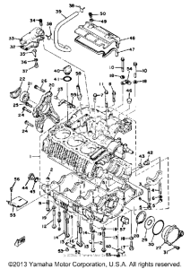 XS750SF Картер двигателя