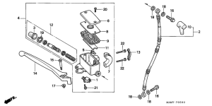 GL1500SE Fr. brake master cylinder