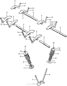CB750 Valve + rocker arm