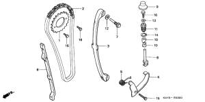 NX125 Цепь грм / натяжное устройство
