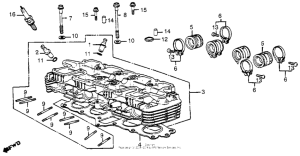 CB650SC Головка цилиндров