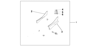 VT750DC Backrest stay